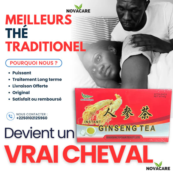 Ginseng Tea : Pack de 20 thé de faiblesse sexuelle